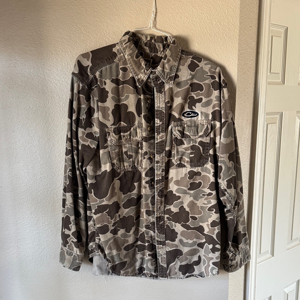 Camo Button-Up Shirt